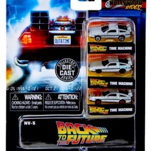 Back to the Future Die-Cast Time Machine Set - White